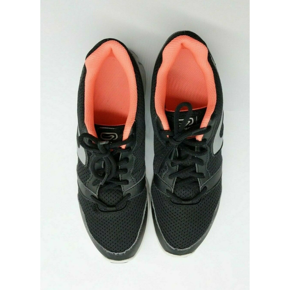 Women Running Shoes Kalenji Lightweight black and pink size 8.5 WM - Picture 2 of 10